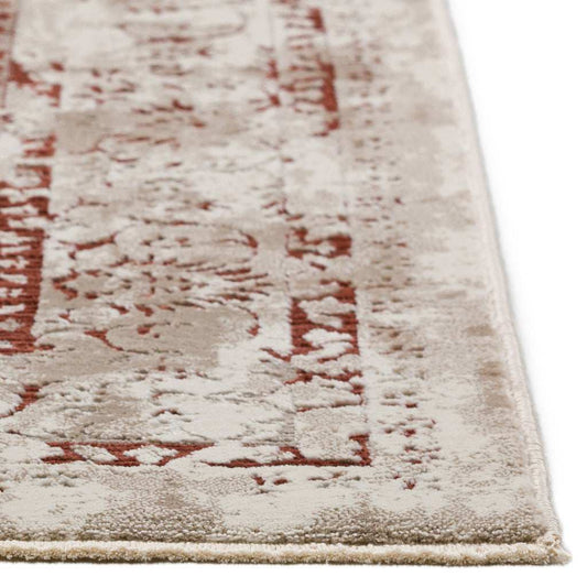 8' X 10' Red Oriental Area Rug With Fringe - Homeroots - Flyclothing LLC