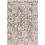 5' X 8' Brown Oriental Area Rug With Fringe - Homeroots