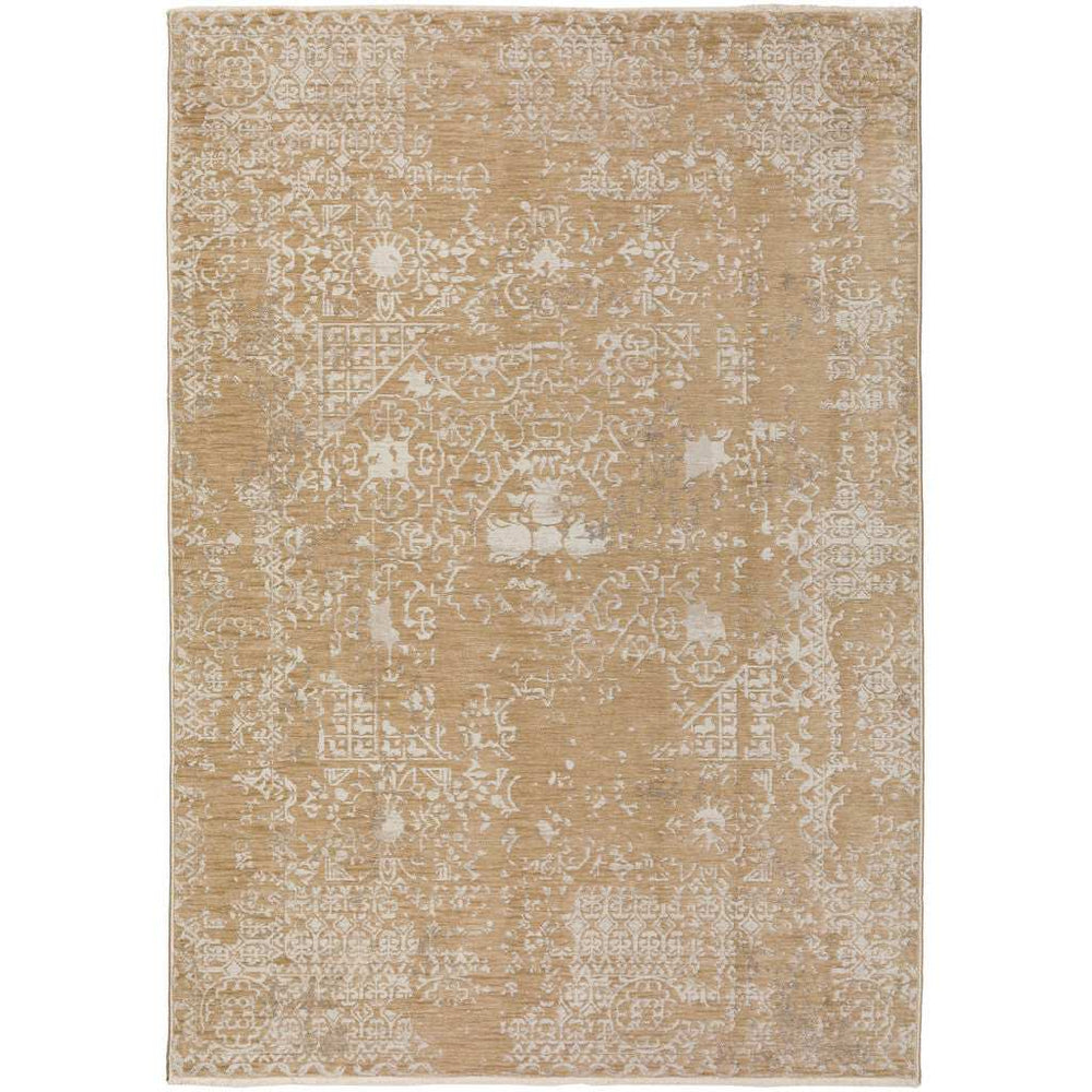 3' X 5' Beige Oriental Area Rug With Fringe - Homeroots - Flyclothing LLC