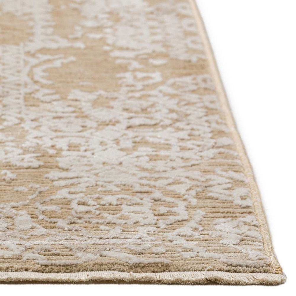 8' X 10' Beige Oriental Area Rug With Fringe - Homeroots - Flyclothing LLC
