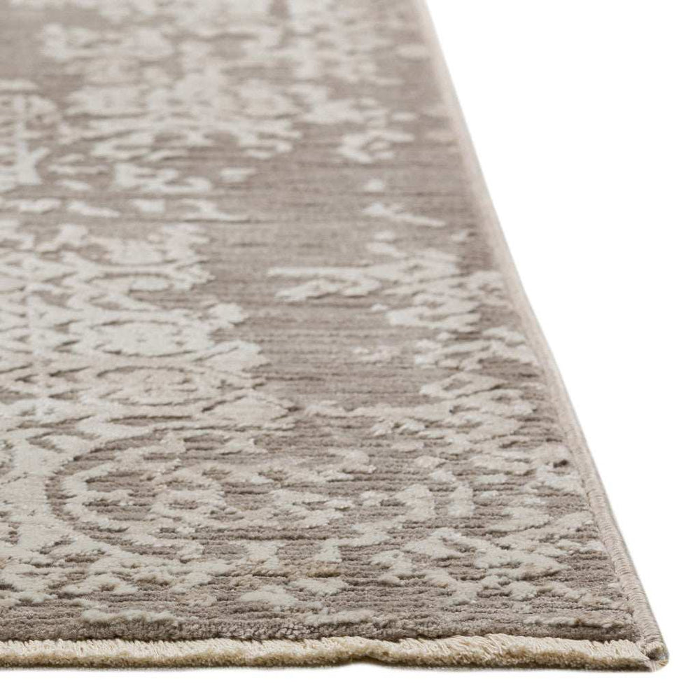 8' X 10' Gray Oriental Area Rug With Fringe - Homeroots - Flyclothing LLC