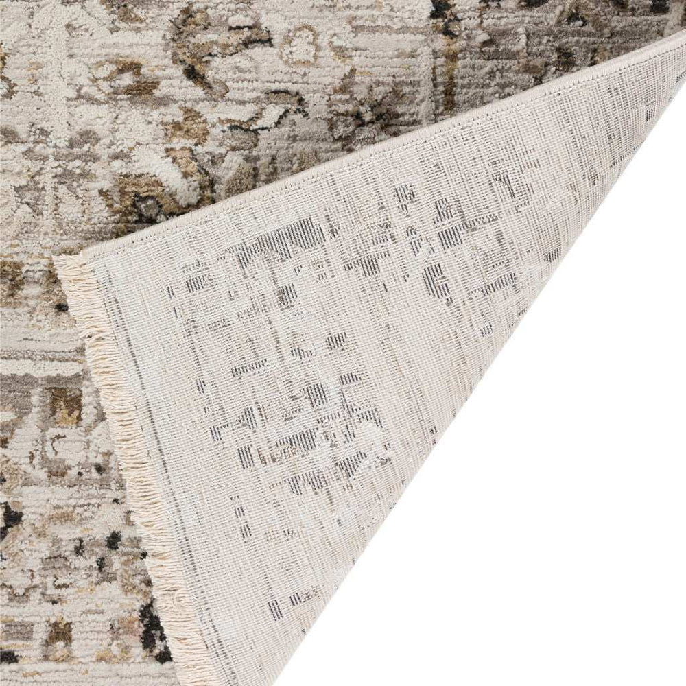 8' X 10' Gray Oriental Area Rug With Fringe - Homeroots - Flyclothing LLC
