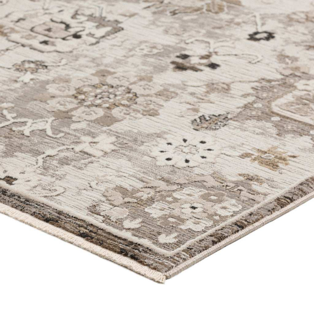 5' X 8' Gray Oriental Area Rug With Fringe - Homeroots - Flyclothing LLC