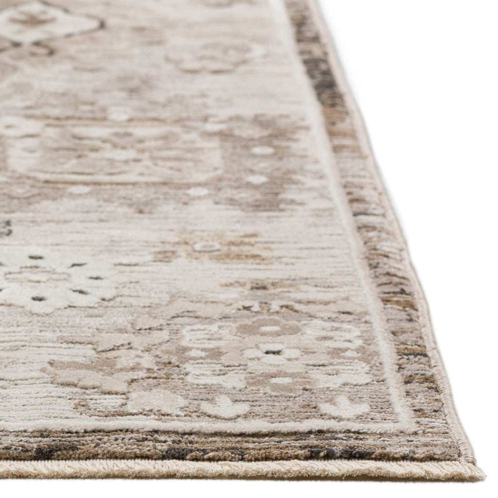 8' X 10' Gray Oriental Area Rug With Fringe - Homeroots - Flyclothing LLC