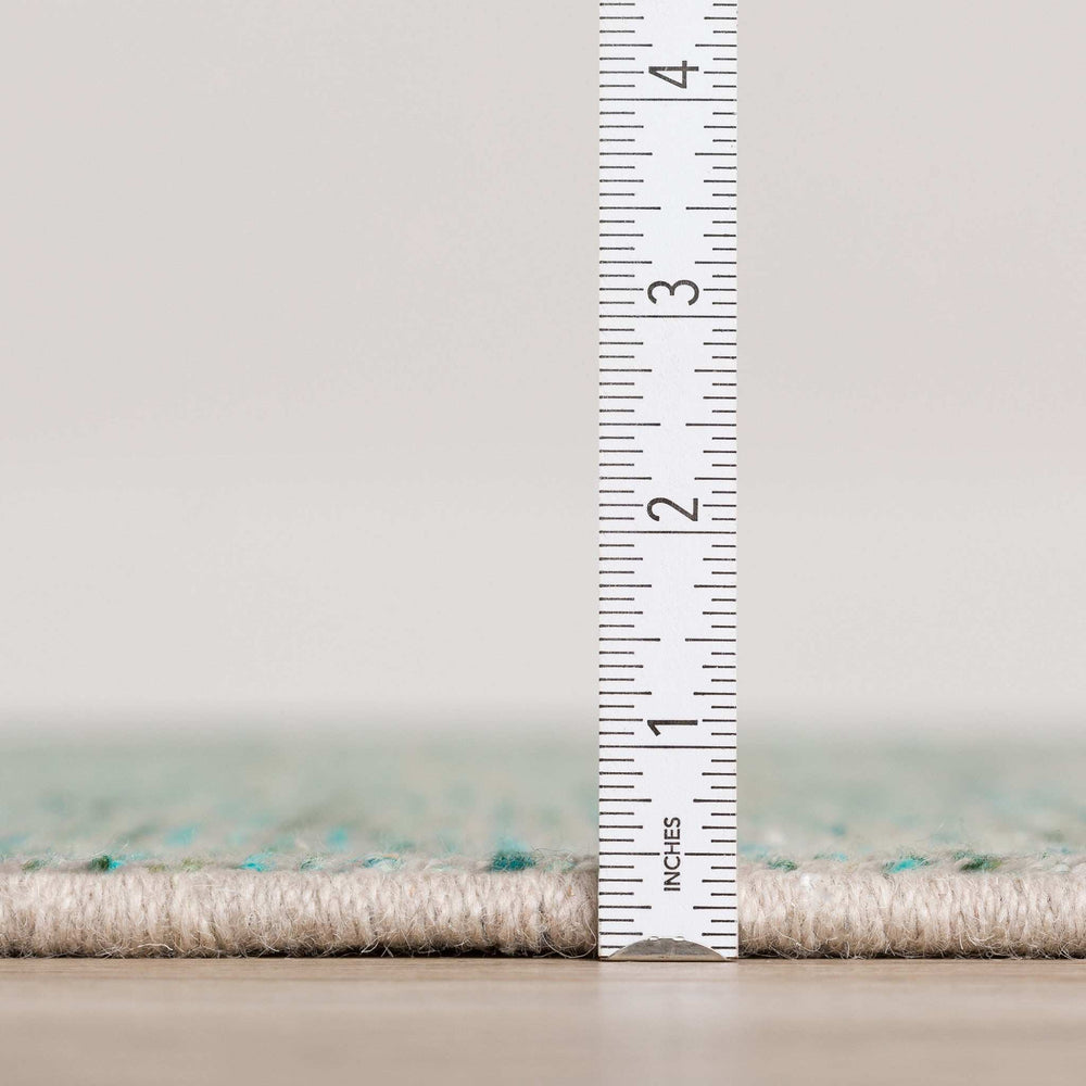 4' X 6' Green Wool Hand Loomed Handmade Area Rug - Homeroots - Flyclothing LLC