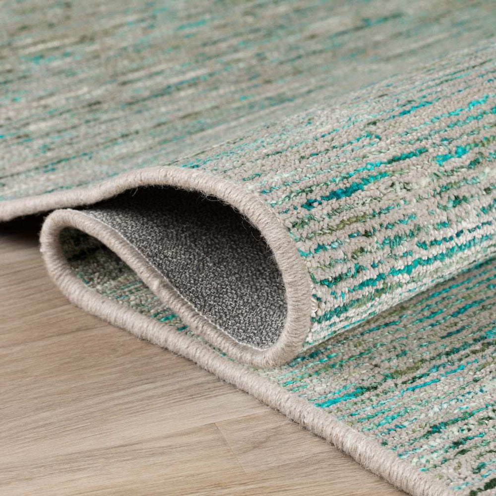 4' X 6' Green Wool Hand Loomed Handmade Area Rug - Homeroots - Flyclothing LLC