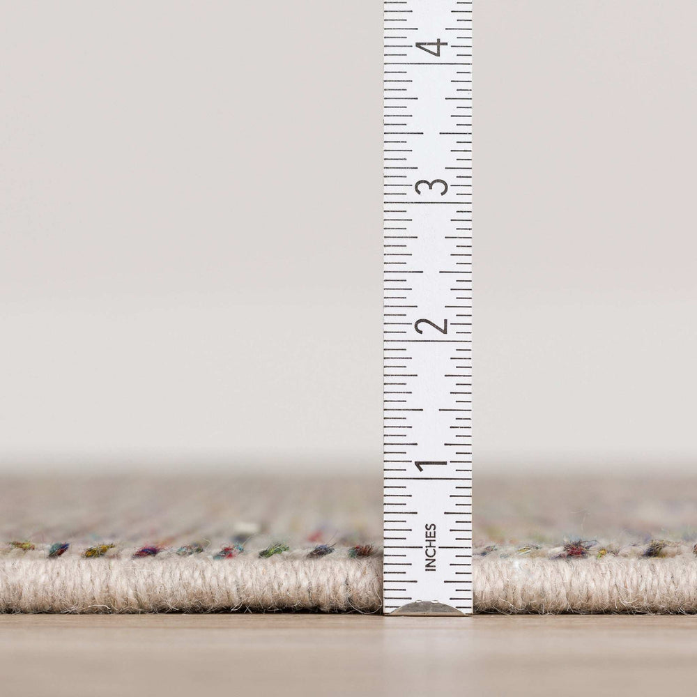 2' X 3' Grey Blue And Yellow Wool Hand Loomed Handmade Area Rug - Homeroots - Flyclothing LLC