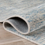 5' X 8' Blue Wool Hand Loomed Handmade Area Rug - Homeroots - Flyclothing LLC