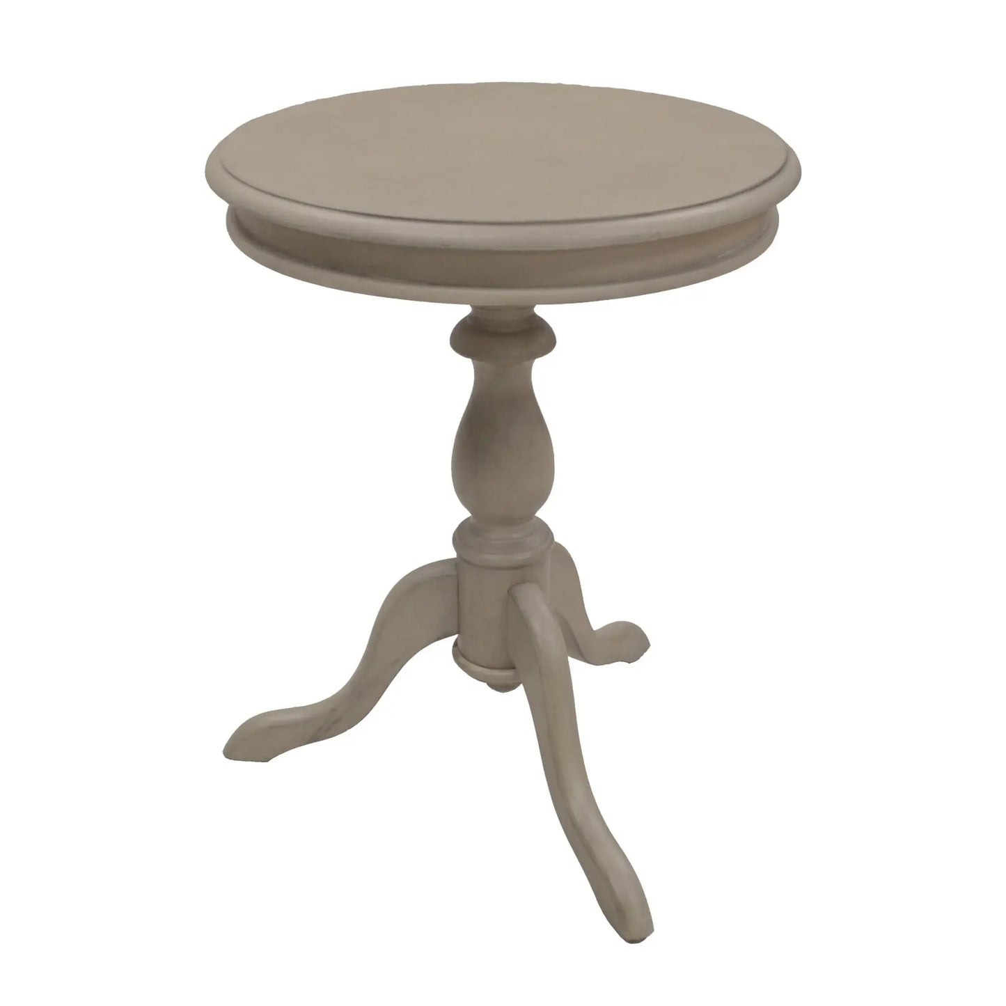 25" Taupe Gray Manufactured Wood Round End Table - Homeroots - Flyclothing LLC