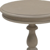 25" Taupe Gray Manufactured Wood Round End Table - Homeroots - Flyclothing LLC