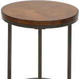 20" Black And Gray Manufactured Wood Square End Table - Homeroots - Flyclothing LLC