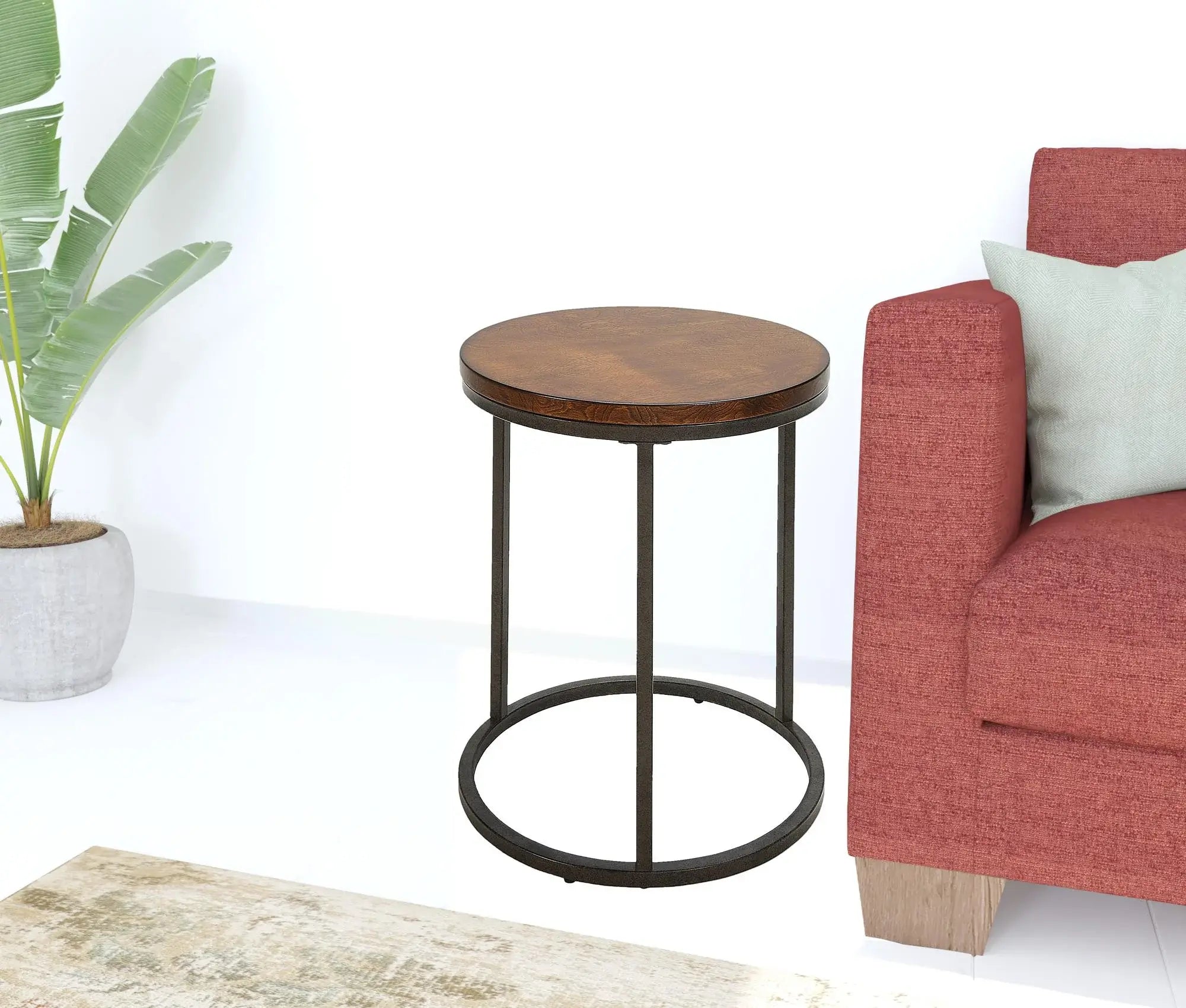 20" Black And Gray Manufactured Wood Square End Table - Homeroots - Flyclothing LLC