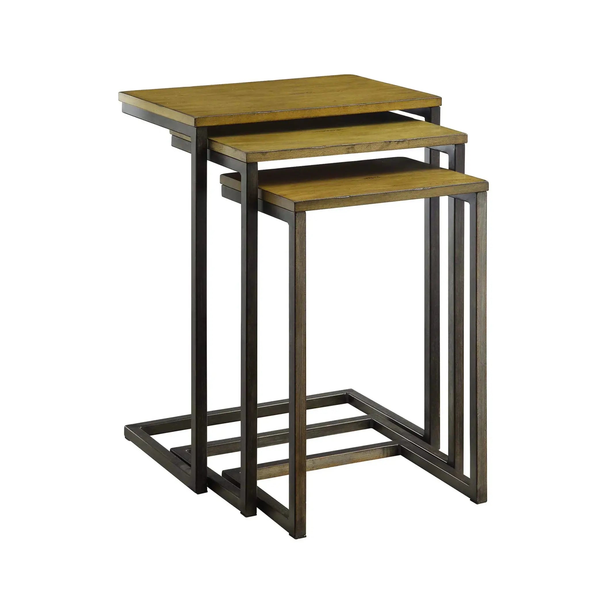 24" Black And Brown Solid Wood Rectangular End Table - Homeroots - Flyclothing LLC