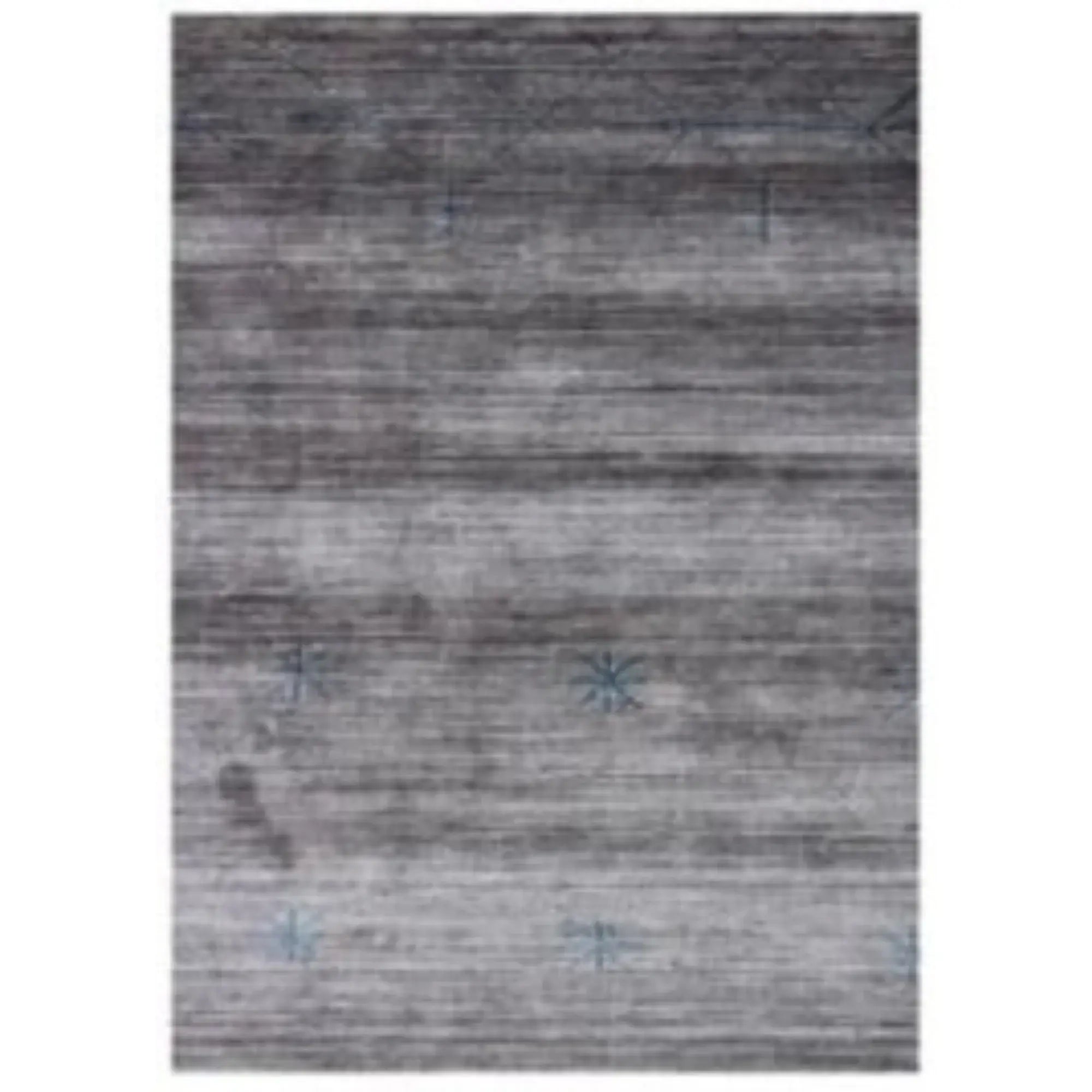 5' X 8' Gray and Teal Abstract Ombre with Stars Hand Loomed Area Rug - Homeroots - Flyclothing LLC
