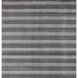 5' X 10' Black And Gray Striped Hand Loomed Area Rug - Homeroots - Flyclothing LLC