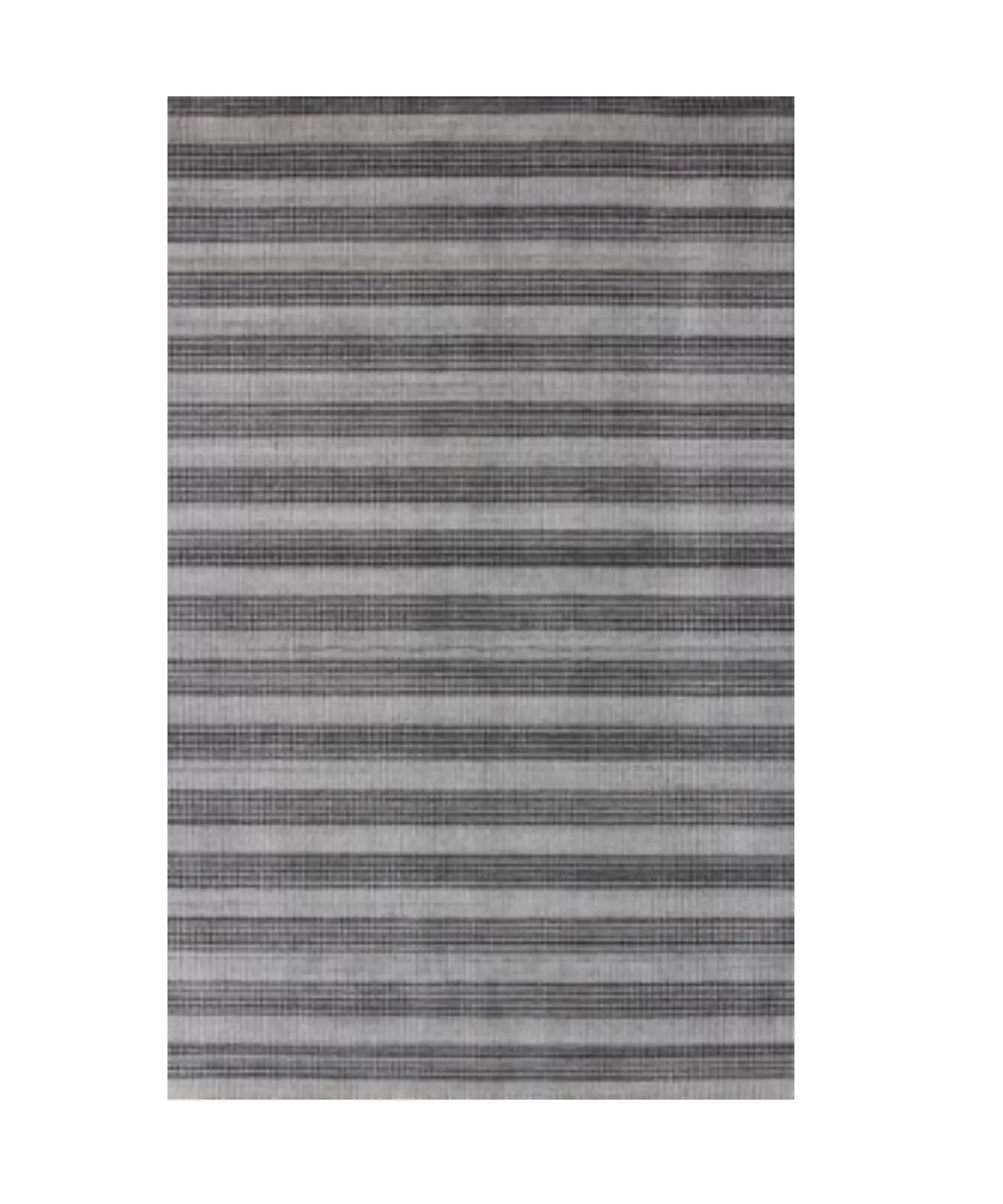 5' X 10' Black And Gray Striped Hand Loomed Area Rug - Homeroots - Flyclothing LLC
