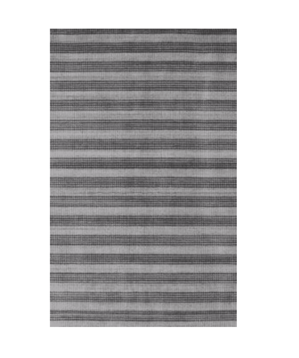 5' X 10' Black And Gray Striped Hand Loomed Area Rug - Homeroots - Flyclothing LLC