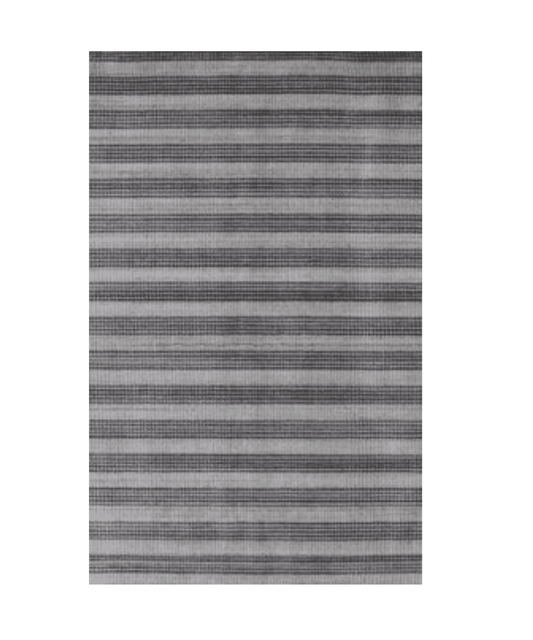 5' X 10' Black And Gray Striped Hand Loomed Area Rug - Homeroots - Flyclothing LLC