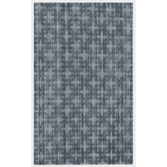 8' X 10' Blue And And Charcoal Hand Loomed Area Rug - Homeroots - Flyclothing LLC