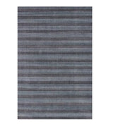 5' X 8' Blue And Black Hand Loomed Area Rug - Homeroots - Flyclothing LLC