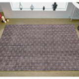 5' X 8' Rust And Tan Plaid Cross Hand Loomed Area Rug - Homeroots - Flyclothing LLC
