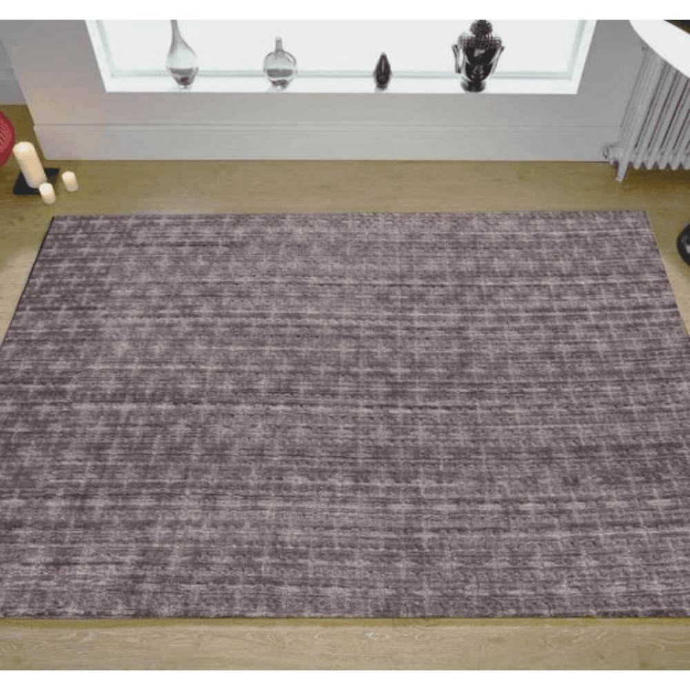 5' X 8' Rust And Tan Plaid Cross Hand Loomed Area Rug - Homeroots - Flyclothing LLC