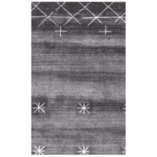 8' X 11' Blue And Black Ombre Hand Loomed Area Rug - Homeroots - Flyclothing LLC