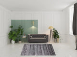 8' X 11' Blue And Black Ombre Hand Loomed Area Rug - Homeroots - Flyclothing LLC