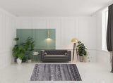 8' X 11' Blue And Black Ombre Hand Loomed Area Rug - Homeroots - Flyclothing LLC