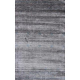 8' X 11' Silver And Blue Ombre Hand Loomed Area Rug - Homeroots - Flyclothing LLC