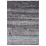8' X 11' Silver And Blue Ombre Hand Loomed Area Rug - Homeroots - Flyclothing LLC