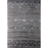 8' X 11' Sliver And Charcoal Ombre Hand Loomed Area Rug - Homeroots - Flyclothing LLC
