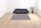 8' X 10' Tan And Charcoal Hand Loomed Area Rug - Homeroots - Flyclothing LLC