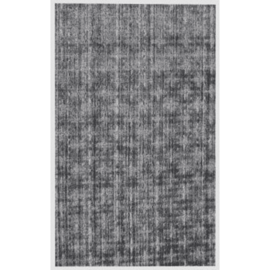 8' X 10' Dark Grey And Silver Medallion Hand Loomed Area Rug - Homeroots - Flyclothing LLC