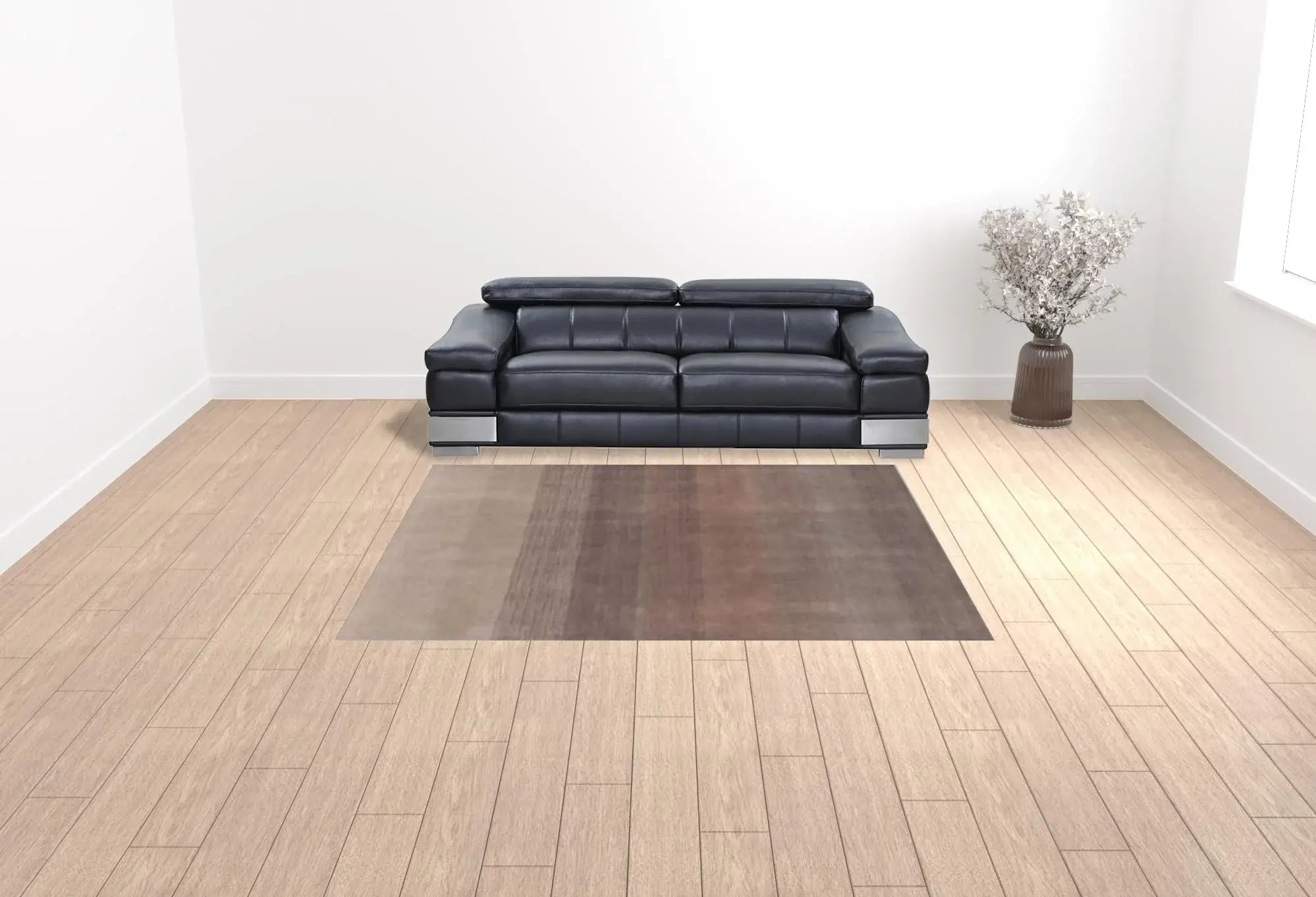 8' X 10' Violet And Brown Hand Loomed Area Rug - Homeroots - Flyclothing LLC