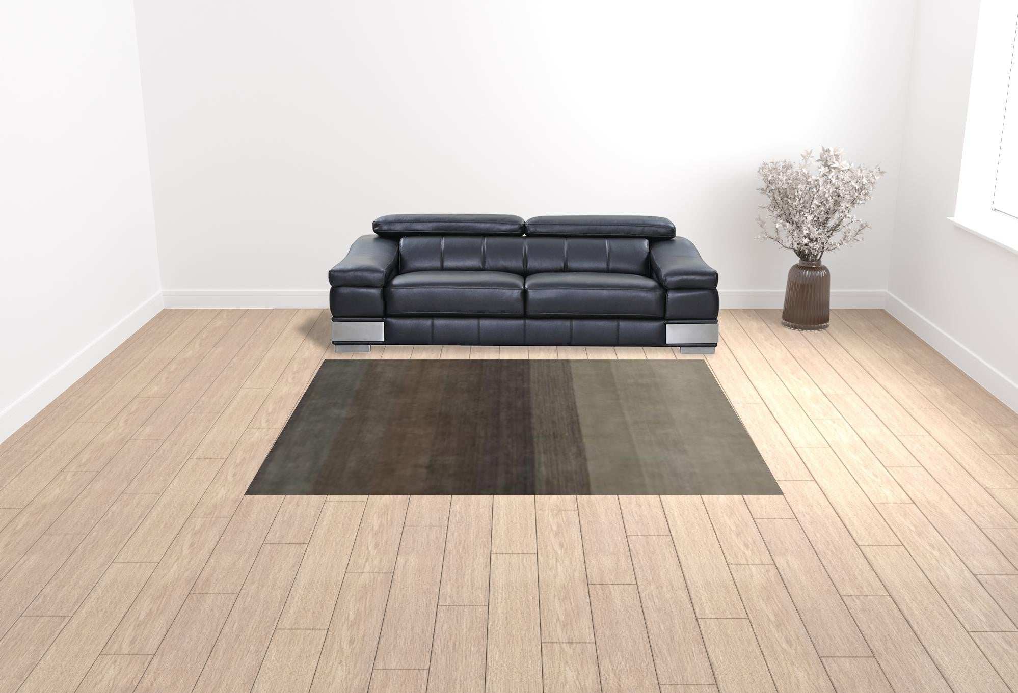 8' X 10' Expresso And Brown Hand Loomed Area Rug - Homeroots - Flyclothing LLC