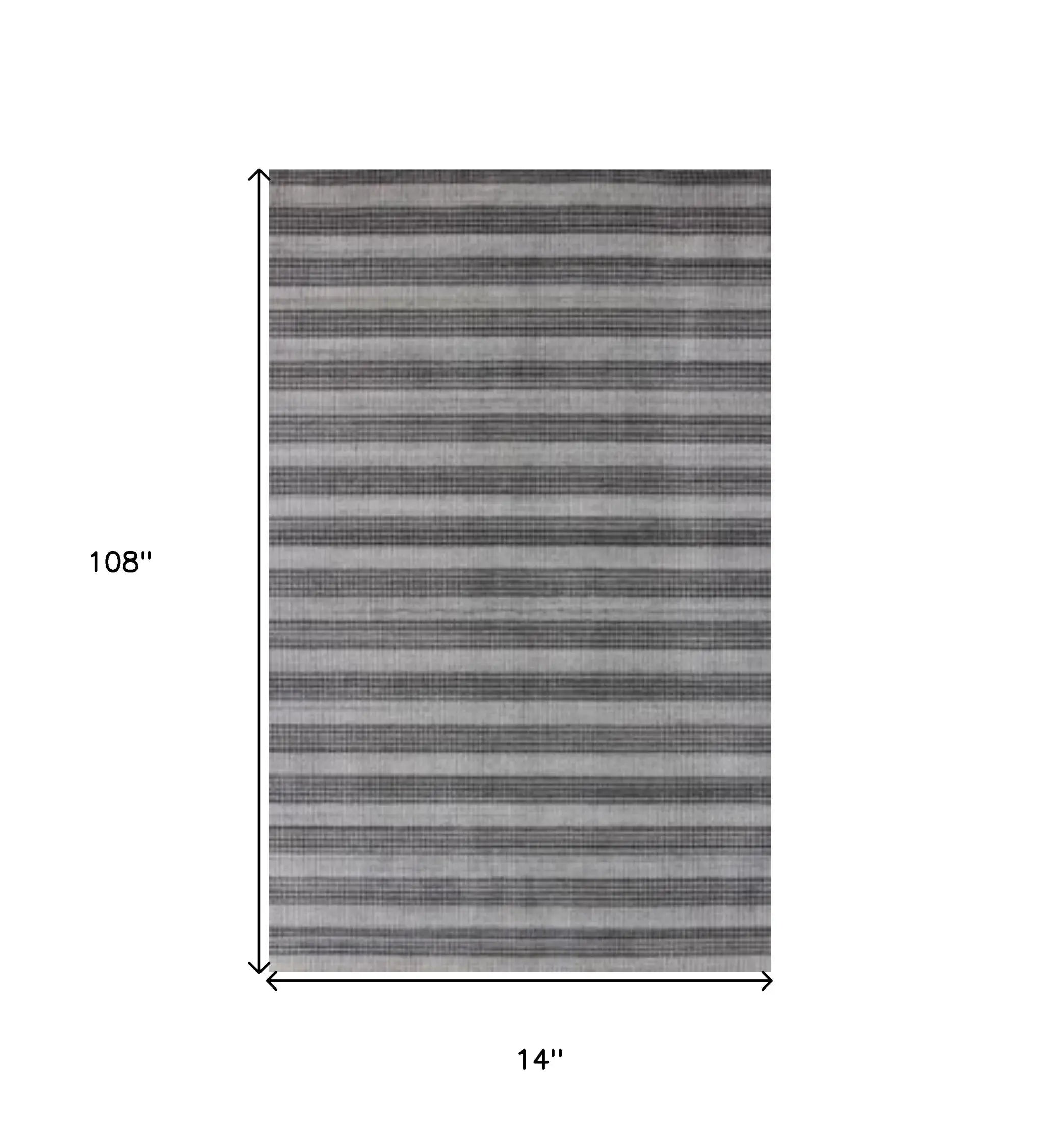 9' X 12' Black And Dark Grey Hand Loomed Area Rug - Homeroots - Flyclothing LLC