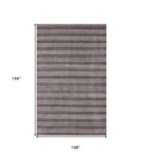 9' X 12' Rust And White Hand Loomed Area Rug - Homeroots - Flyclothing LLC