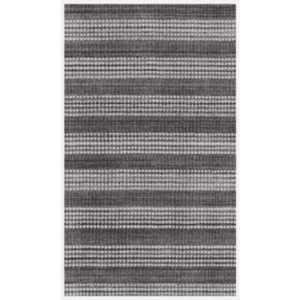9' X 12' Dark Grey And White Striped Hand Loomed Area Rug - Homeroots - Flyclothing LLC