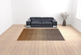 9' X 12' Gold And Rust Hand Loomed Area Rug - Homeroots - Flyclothing LLC