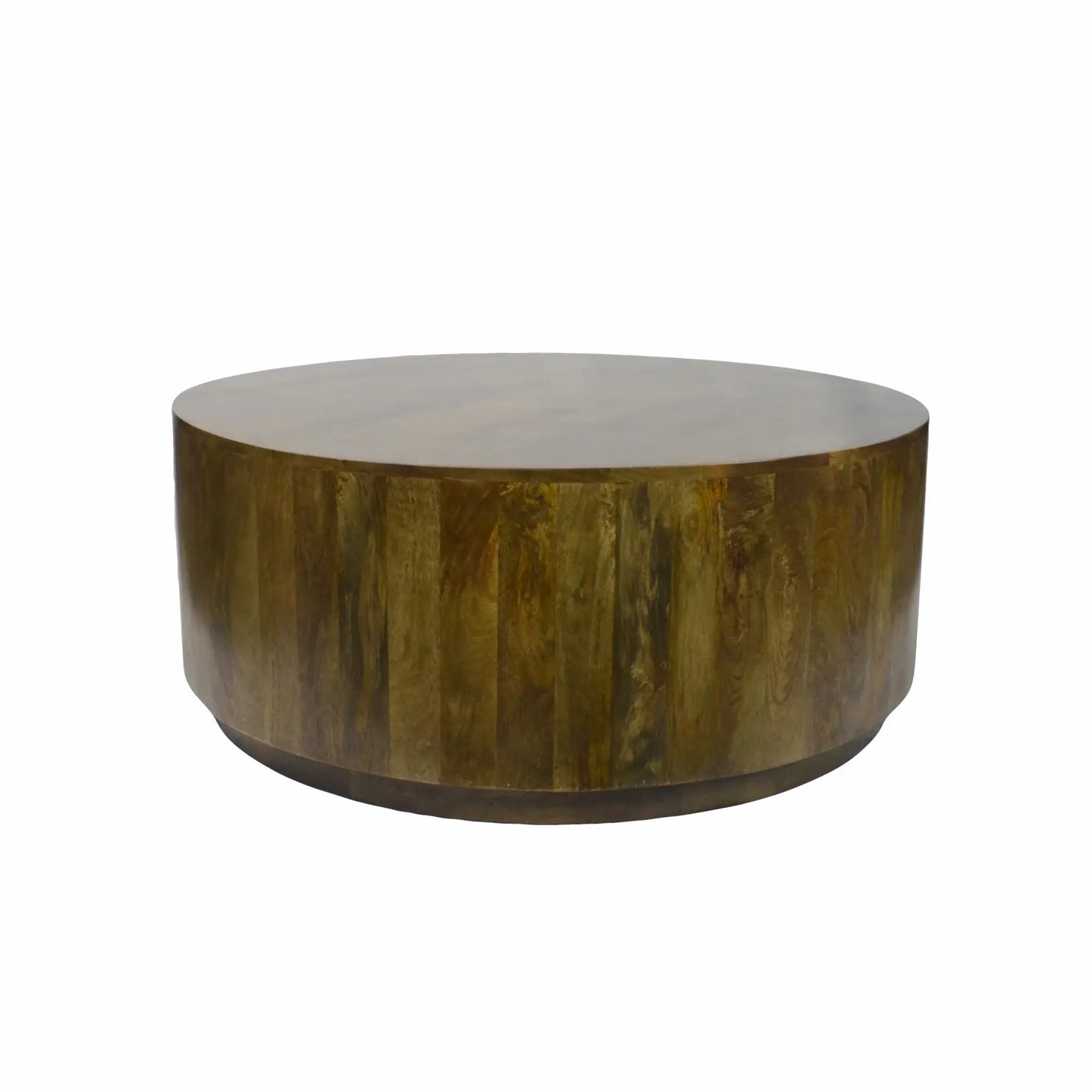 42" Brown Solid Wood Round Coffee Table - Homeroots - Flyclothing LLC