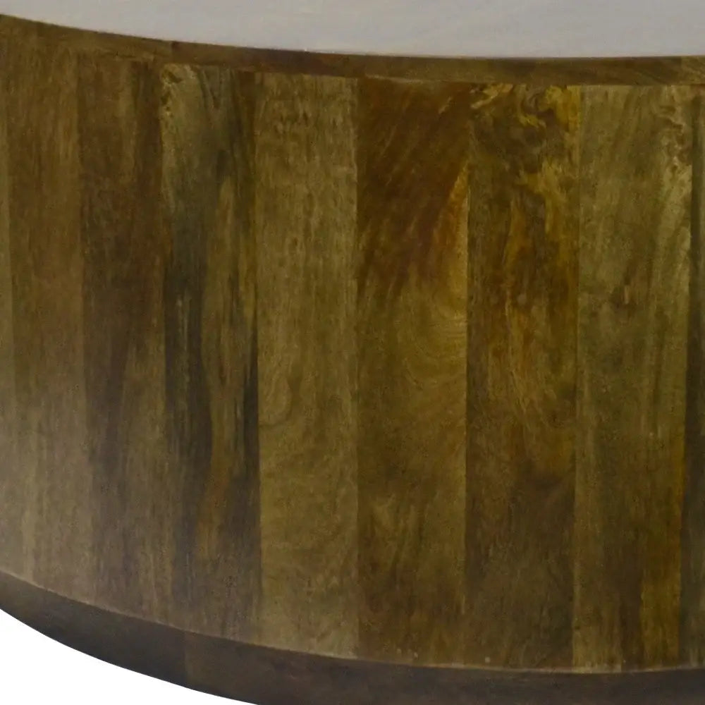 42" Brown Solid Wood Round Coffee Table - Homeroots - Flyclothing LLC