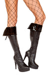 Roma Costume Pair of Vinyl Boot Cuffs - Roma Costume - Flyclothing LLC