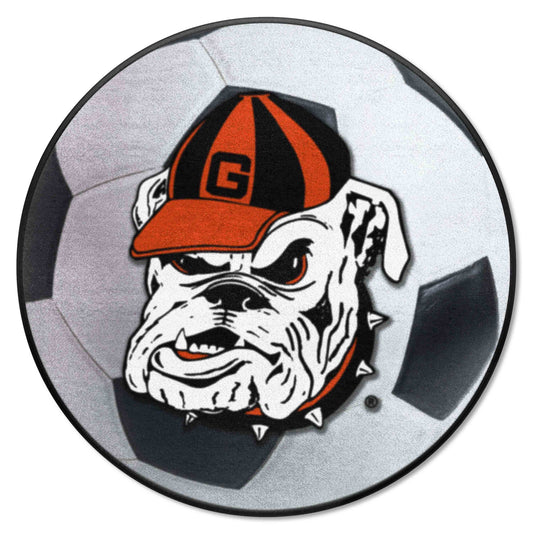 Georgia Bulldogs Soccer Ball Rug - 27in. Diameter - Georgia