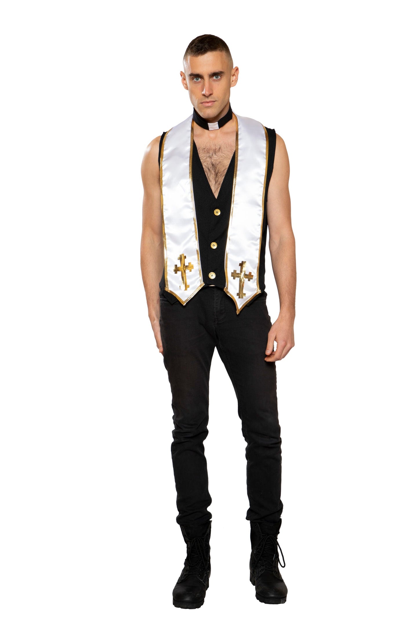 Roma Costume 2pc Mens Priest Costume 4958 - Roma Costume - Flyclothing LLC