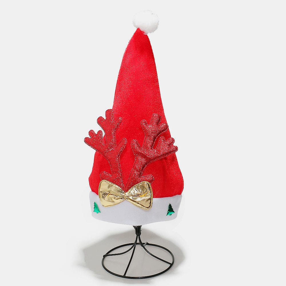 2 Piece Antler Christmas Hat with pompom - Trendsi