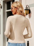 Button Up Long Sleeve Cardigan - Trendsi