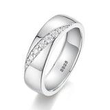 925 Sterling Silver Moissanite Ring - Trendsi - Flyclothing LLC