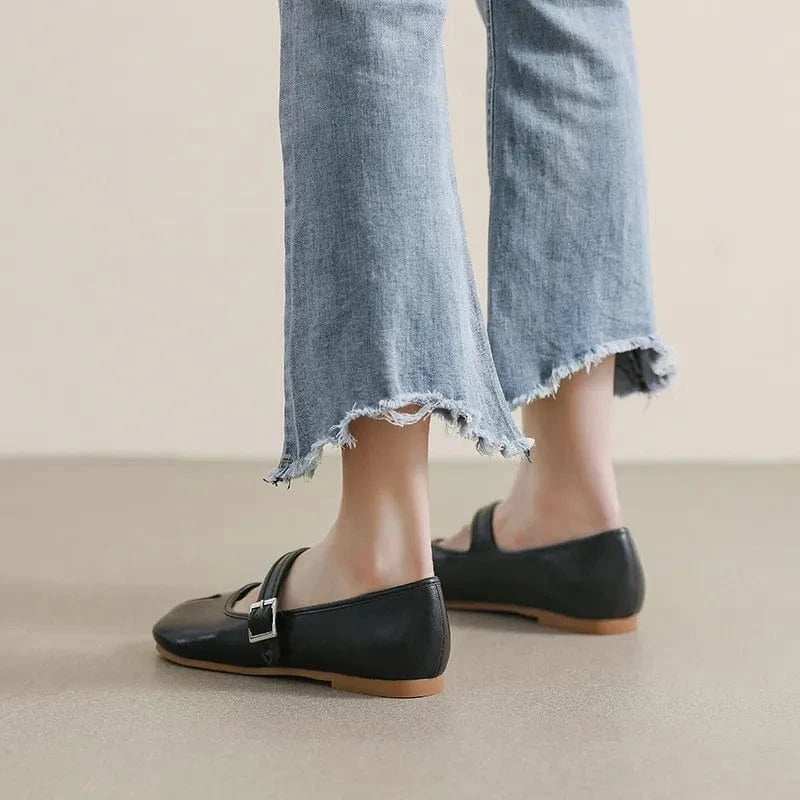 Split-Toe Flat Slip-Ons - Trendsi - Flyclothing LLC