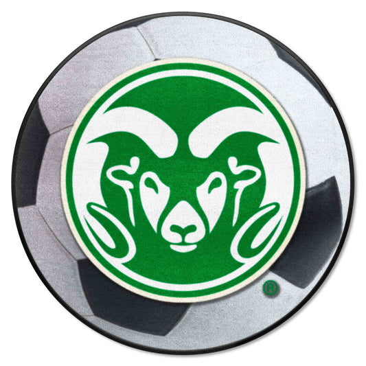 Colorado State Rams Soccer Ball Rug - 27in. Diameter - Colorado State
